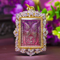 Purple Butterfly Locket