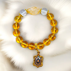 Golden Aura Fortune Turtle Bracelet