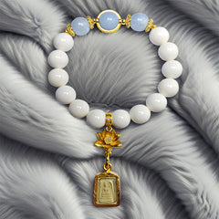 Pure White Zen Light Somdej Bracelet