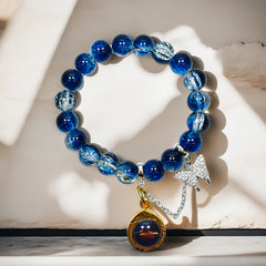 Sapphire Dream Gold Paste Bracelet