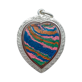 Butterfly Amulet (Heart-Shaped & Colored)