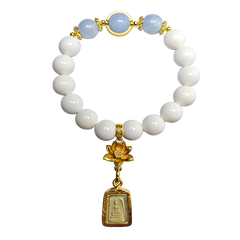 Pure White Zen Light Somdej Bracelet