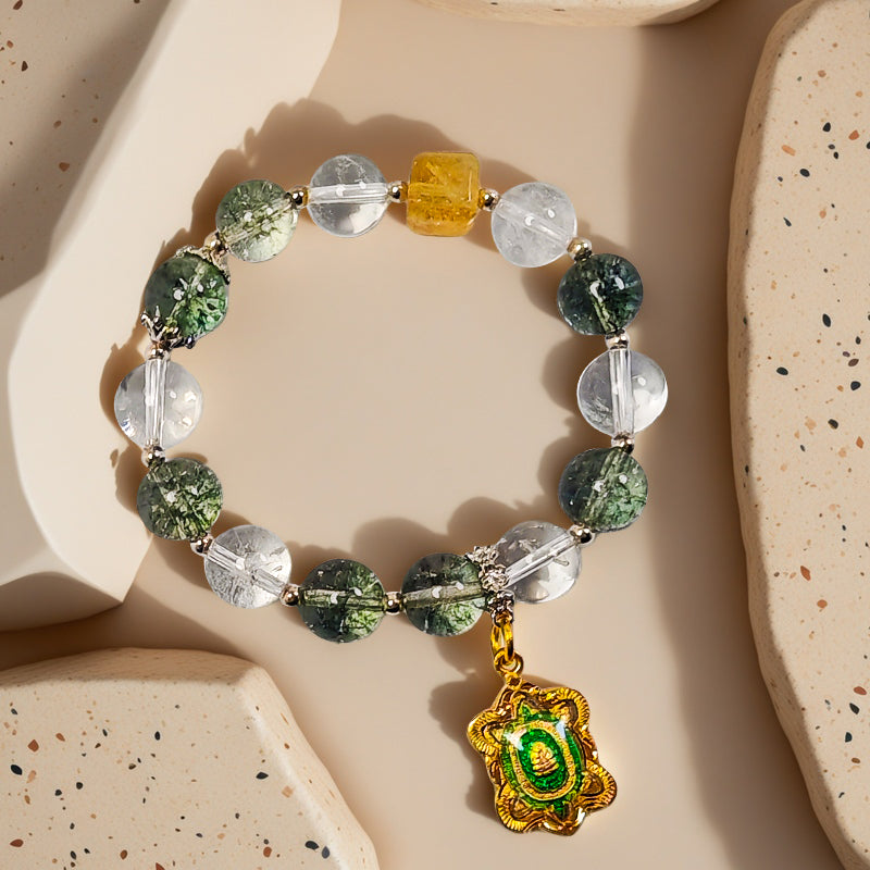 Green Phantom & Wealth Guardian Turtle Bracelet