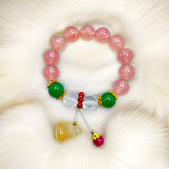 Golden Lucky Gourd Protection Energy Bracelet