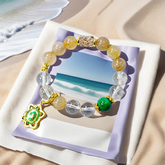 Golden Light Dragon Turtle Wealth Guard Bracelet