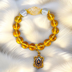 Golden Aura Fortune Turtle Bracelet