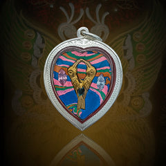 Butterfly Amulet (Heart-Shaped &amp; Colored)