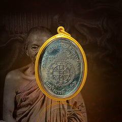 LP Khoon Meditation with Blue Dragon Tooth