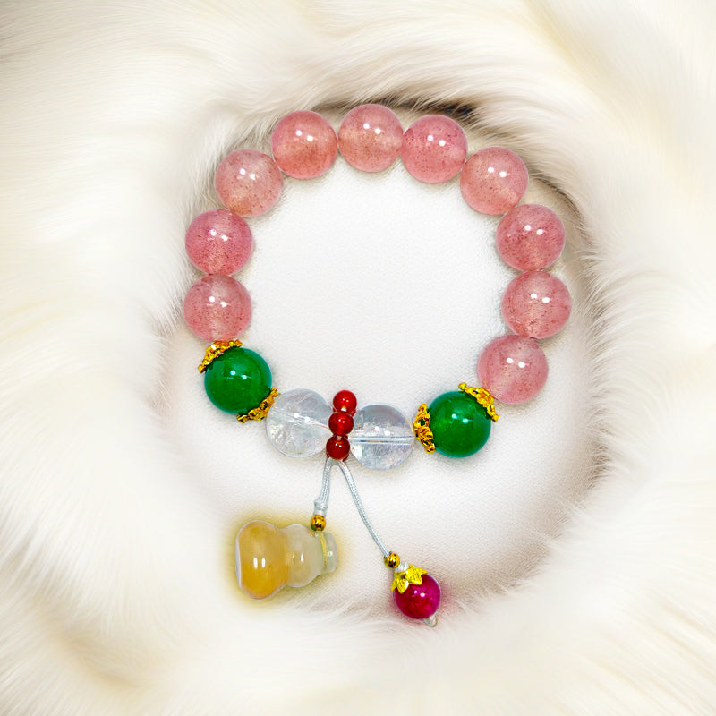 Golden Lucky Gourd Protection Energy Bracelet