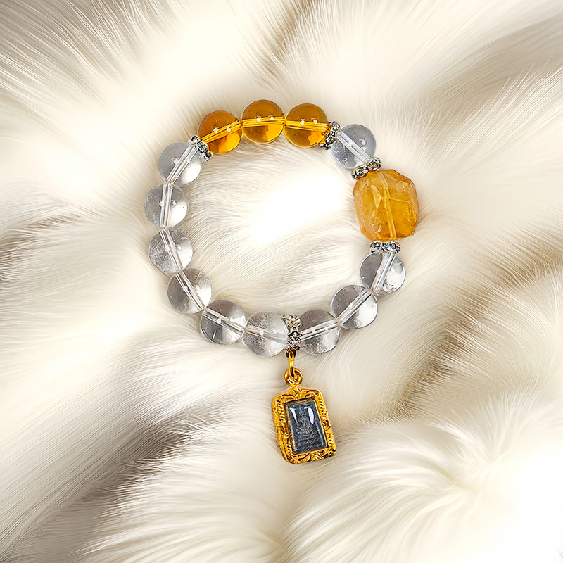 Clear Quartz Somdej Energy Bracelet
