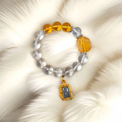 Clear Quartz Somdej Energy Bracelet