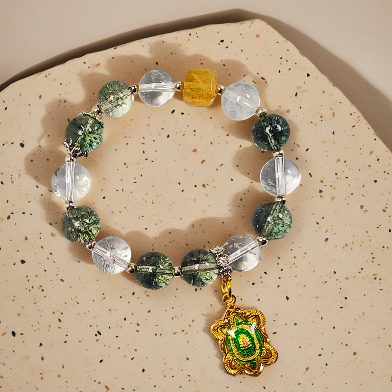 Green Phantom & Wealth Guardian Turtle Bracelet