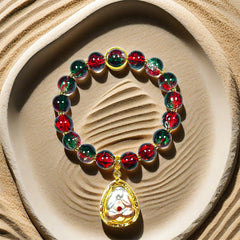 Stained Glass & Ruby Phra Pidta Bracelet