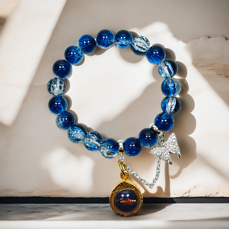 Sapphire Dream Gold Paste Bracelet