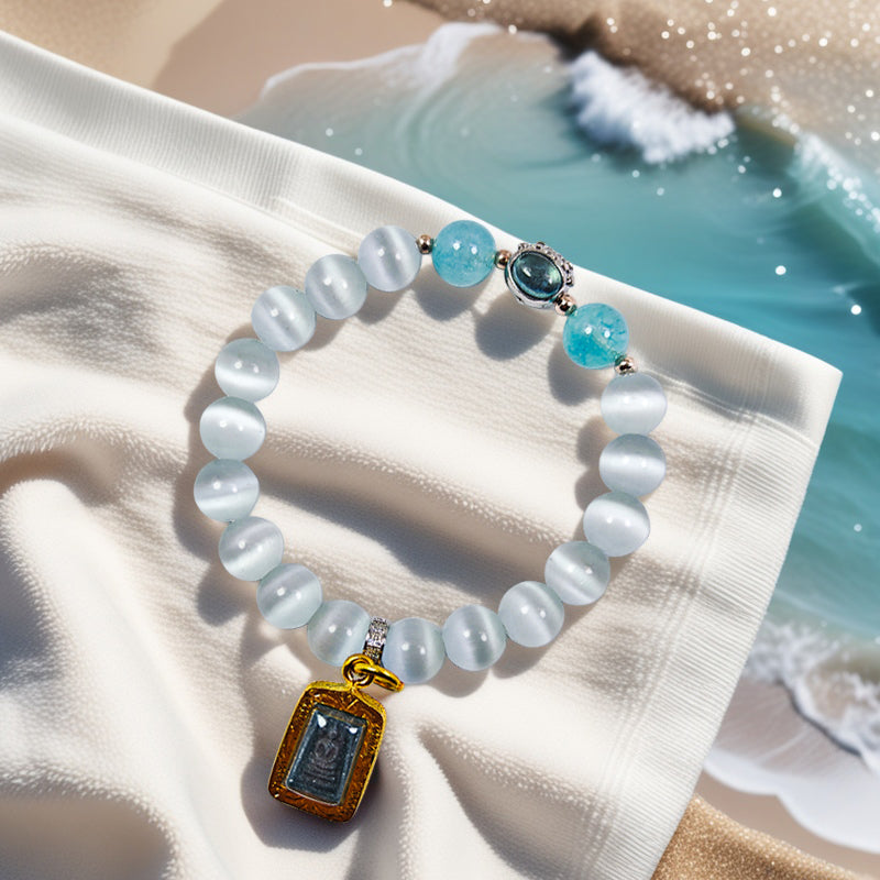 Cat's Eye Stone Protection & Energy Bracelet