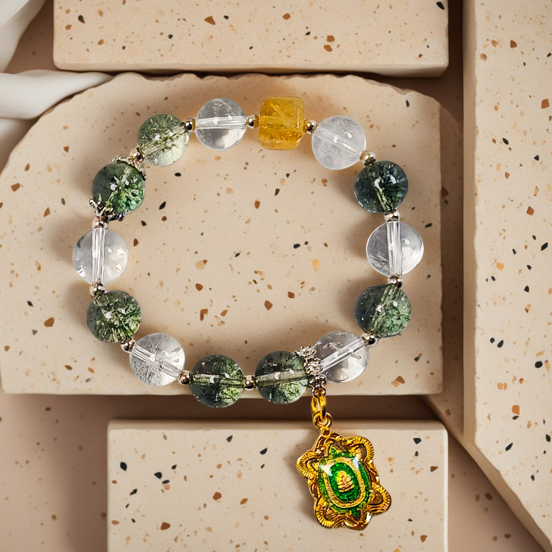 Green Phantom & Wealth Guardian Turtle Bracelet