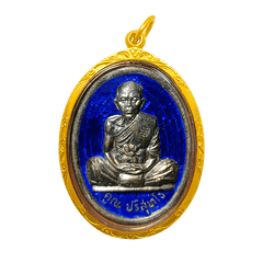 LP Khoon Meditation with Blue Dragon Tooth