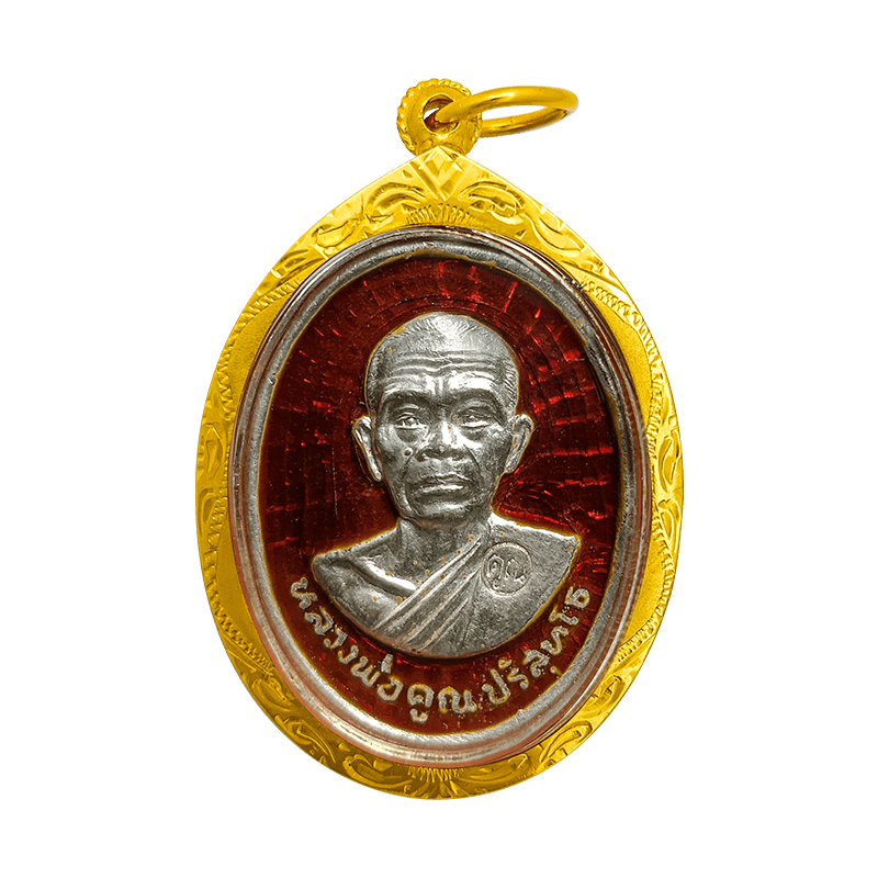 LP Khoon Half-Statue with Red Dragon Tooth