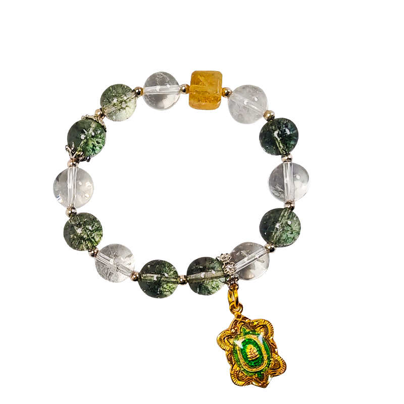 Green Phantom & Wealth Guardian Turtle Bracelet