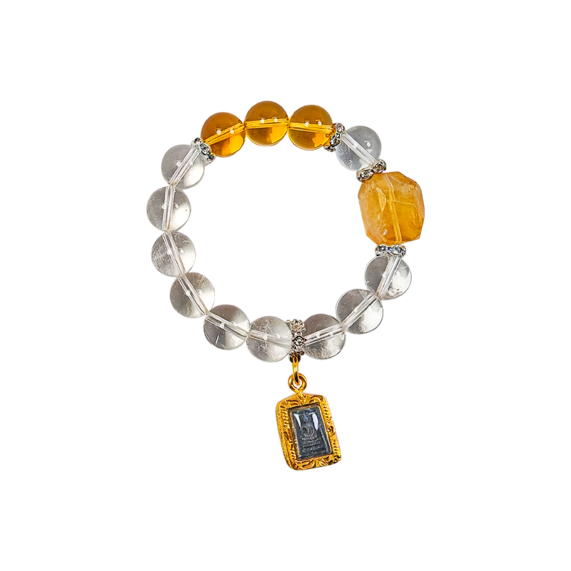 Clear Quartz Somdej Energy Bracelet